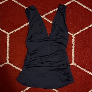 SHEIN Navy Blue Sleeveless Blouse